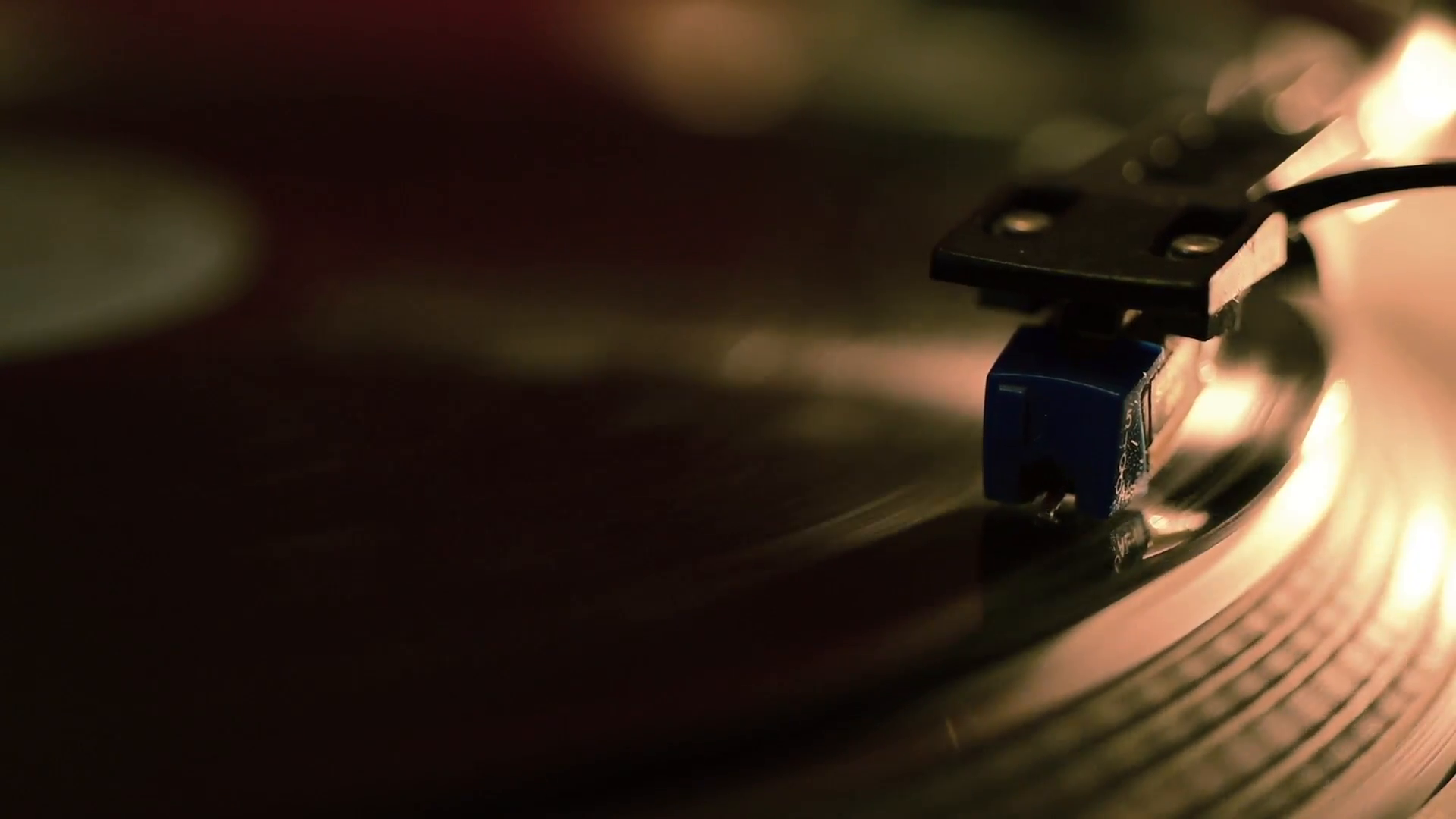 needle on the record