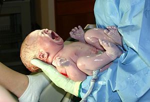 New born baby crying
